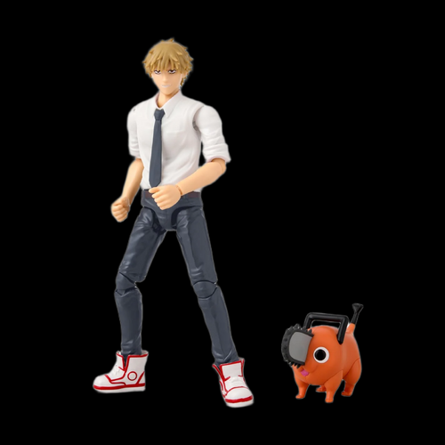 Anime Heroes Chainsaw Man Denji and Pochita