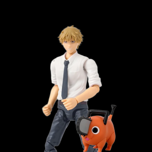 Anime Heroes Chainsaw Man Denji and Pochita