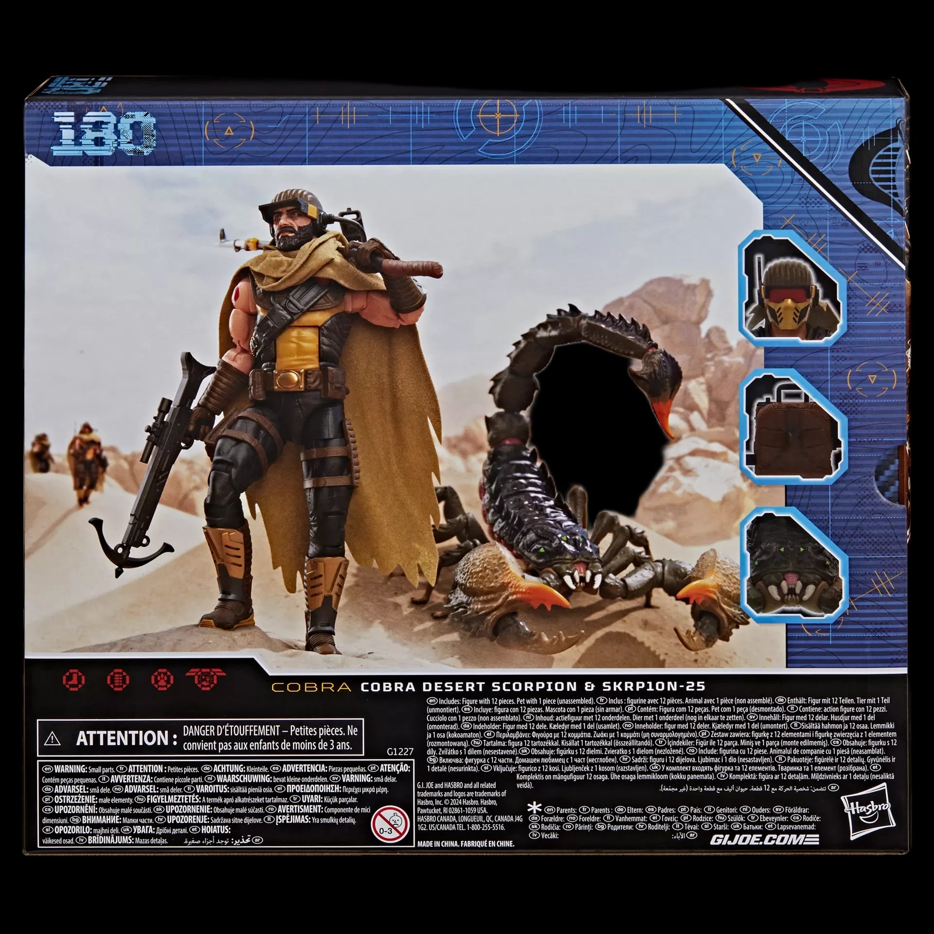 GI Joe Classified Series Cobra Desert Scorpion & SKRP10N-25