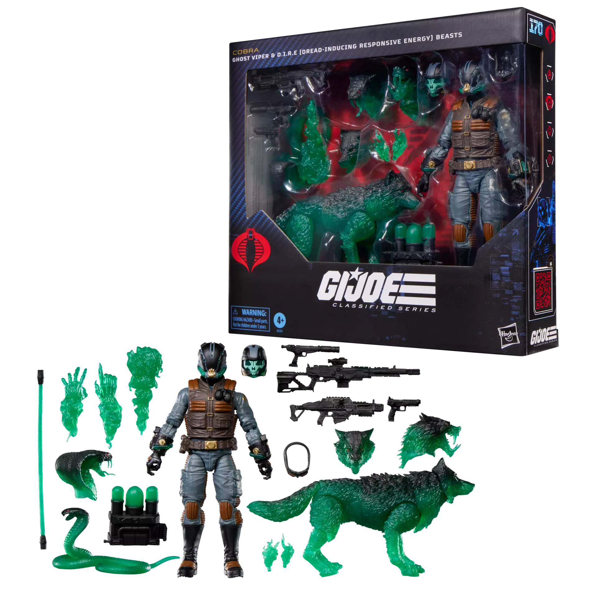 GI Joe Classified Series Ghost Viper and D.I.R.E. Beasts