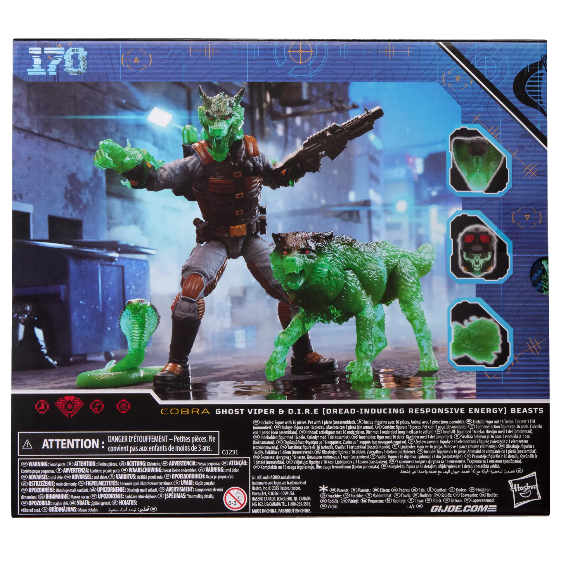 GI Joe Classified Series Ghost Viper and D.I.R.E. Beasts