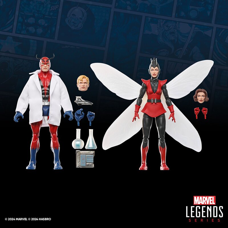 Marvel Legends Hank Pym (Giant-Man) & Janet Van Dyne (Wasp)