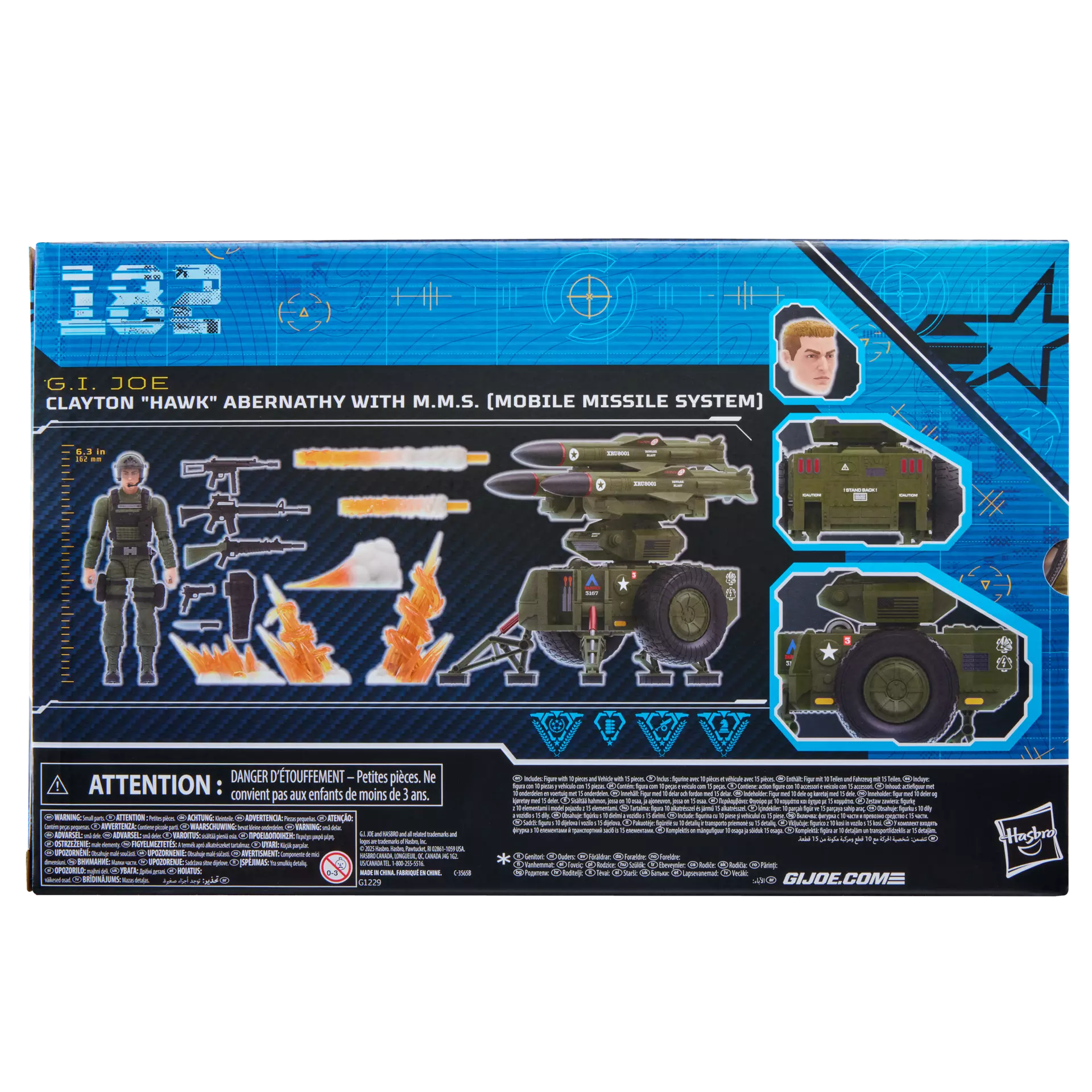 GI Joe Classified Series Clayton “Hawk” Abernathy with M.M.S. (Mobile Missile System)