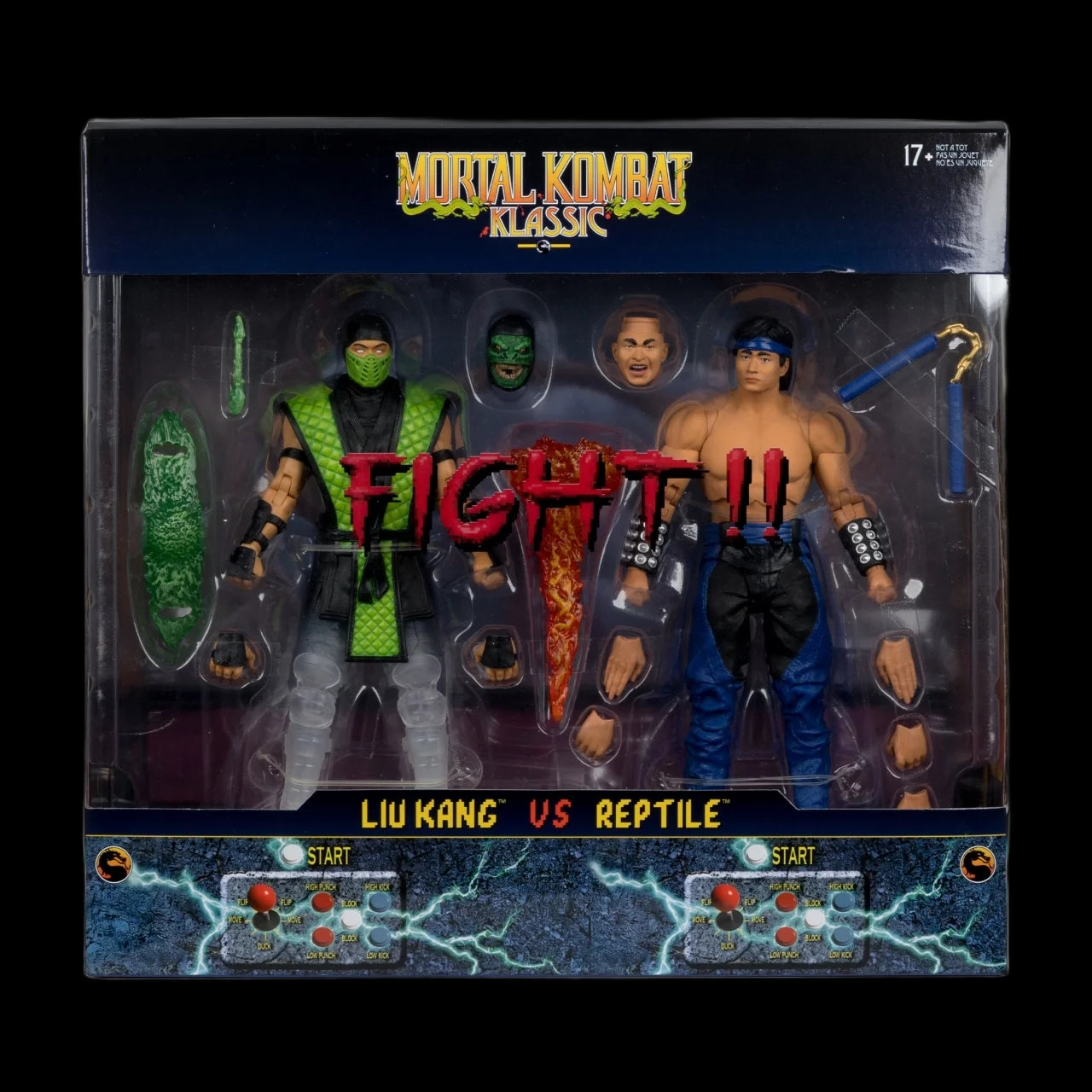 Mortal Kombat Klassic Liu Kang vs Reptile (2-Pack)