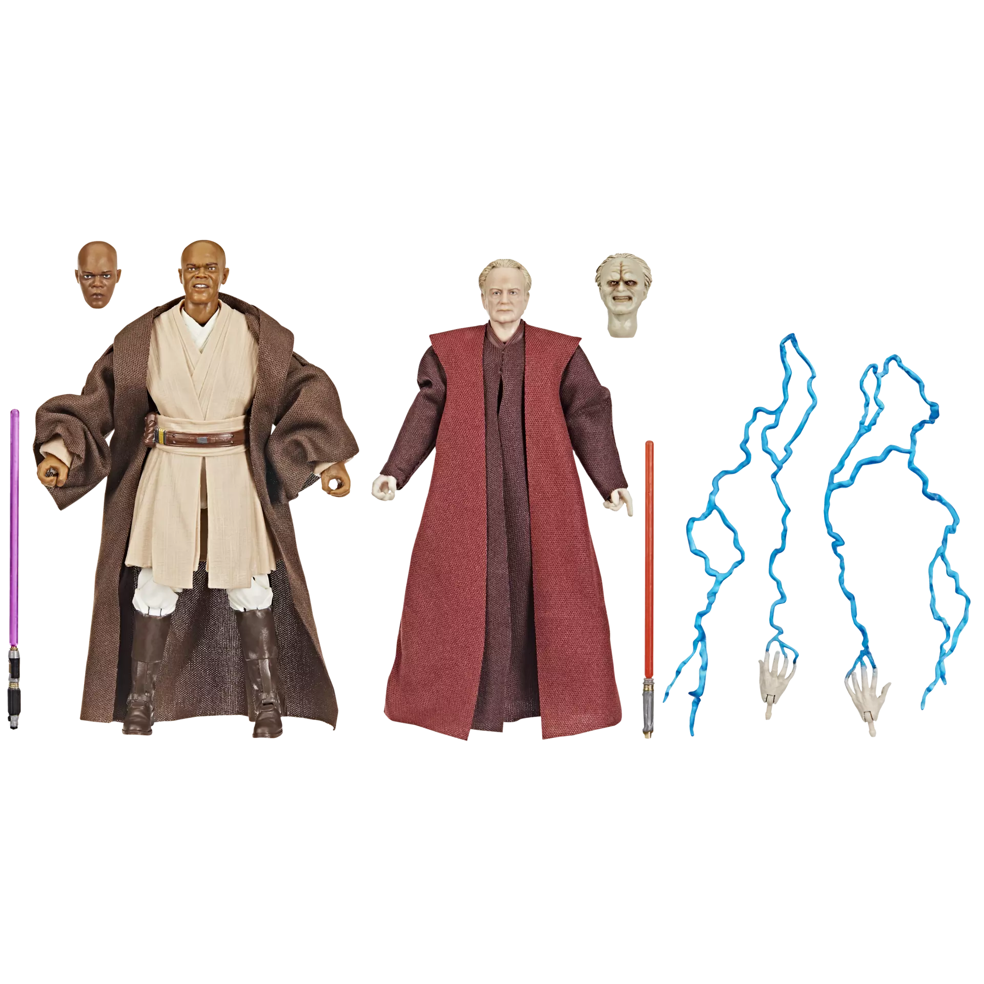 Star Wars The Black Series Mace Windu and Darth Sidious