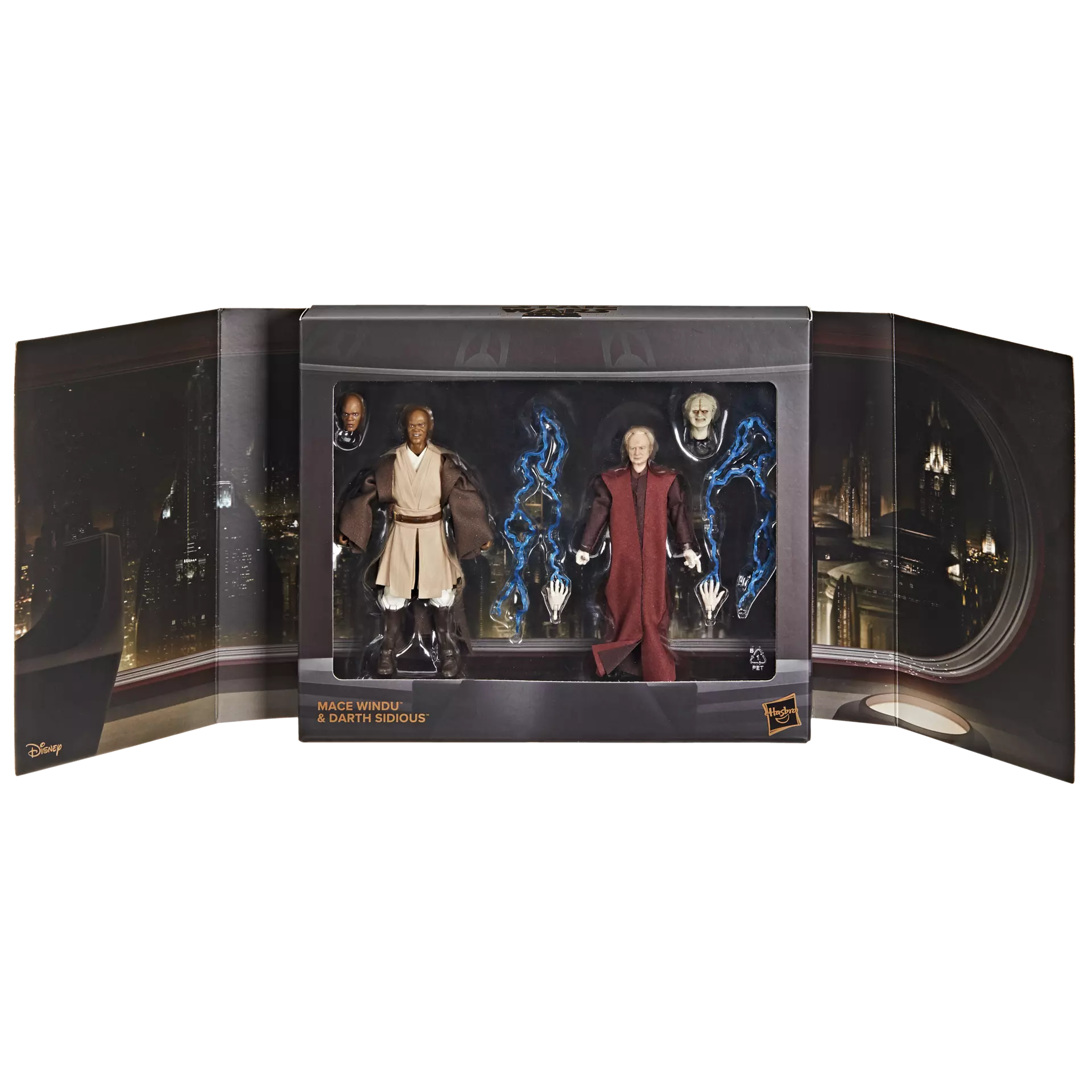 Star Wars The Black Series Mace Windu and Darth Sidious
