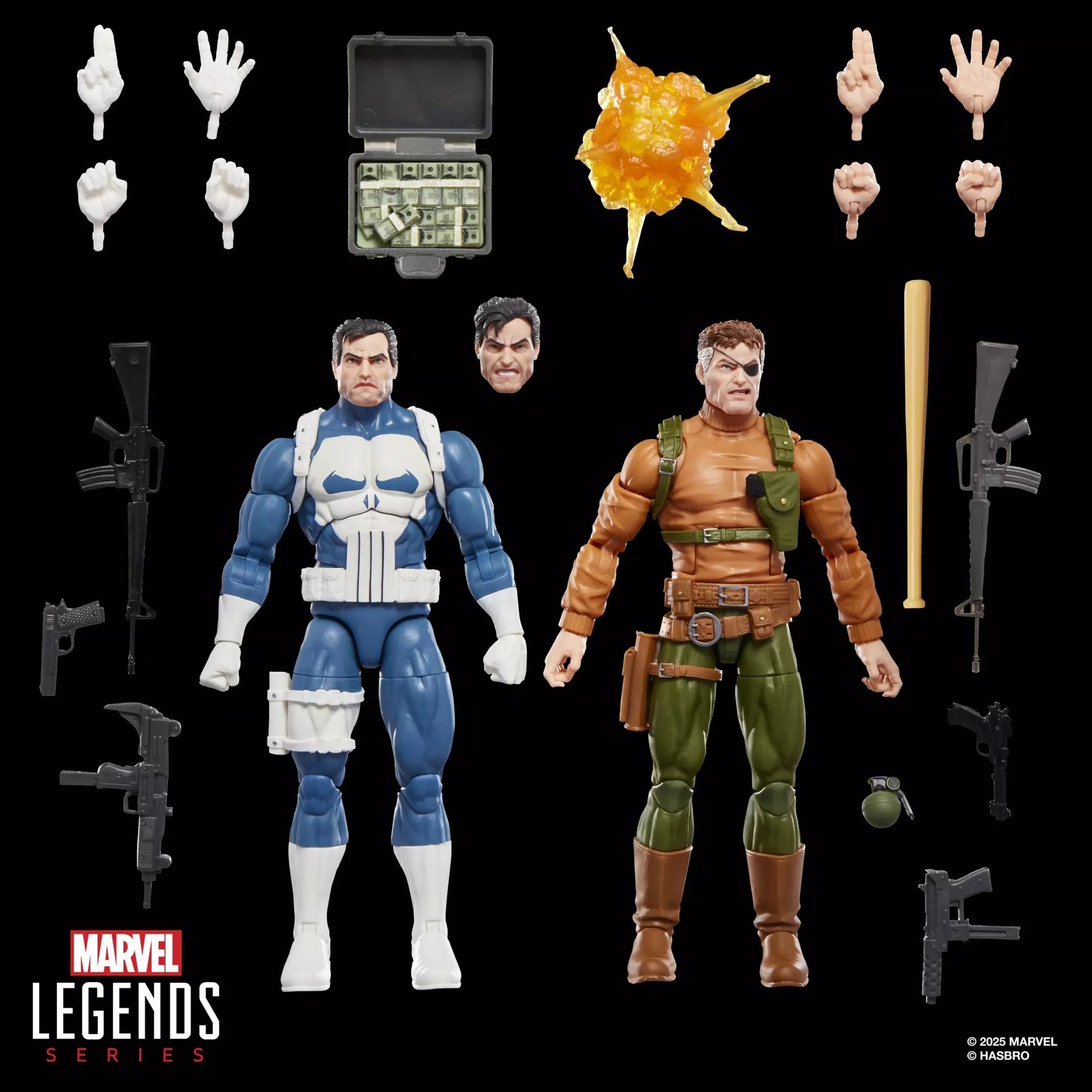 Marvel Legends Punisher and Nick Fury (Gamerverse)