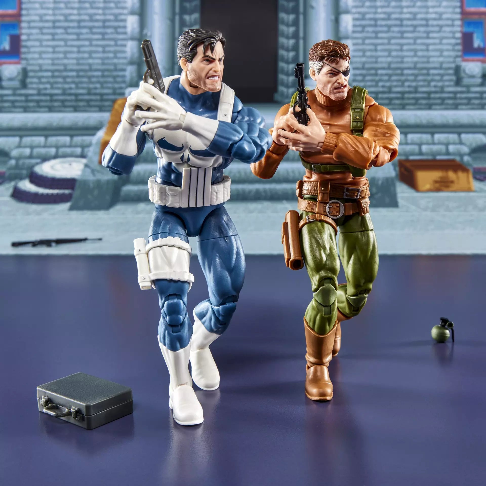 Marvel Legends Punisher and Nick Fury (Gamerverse)