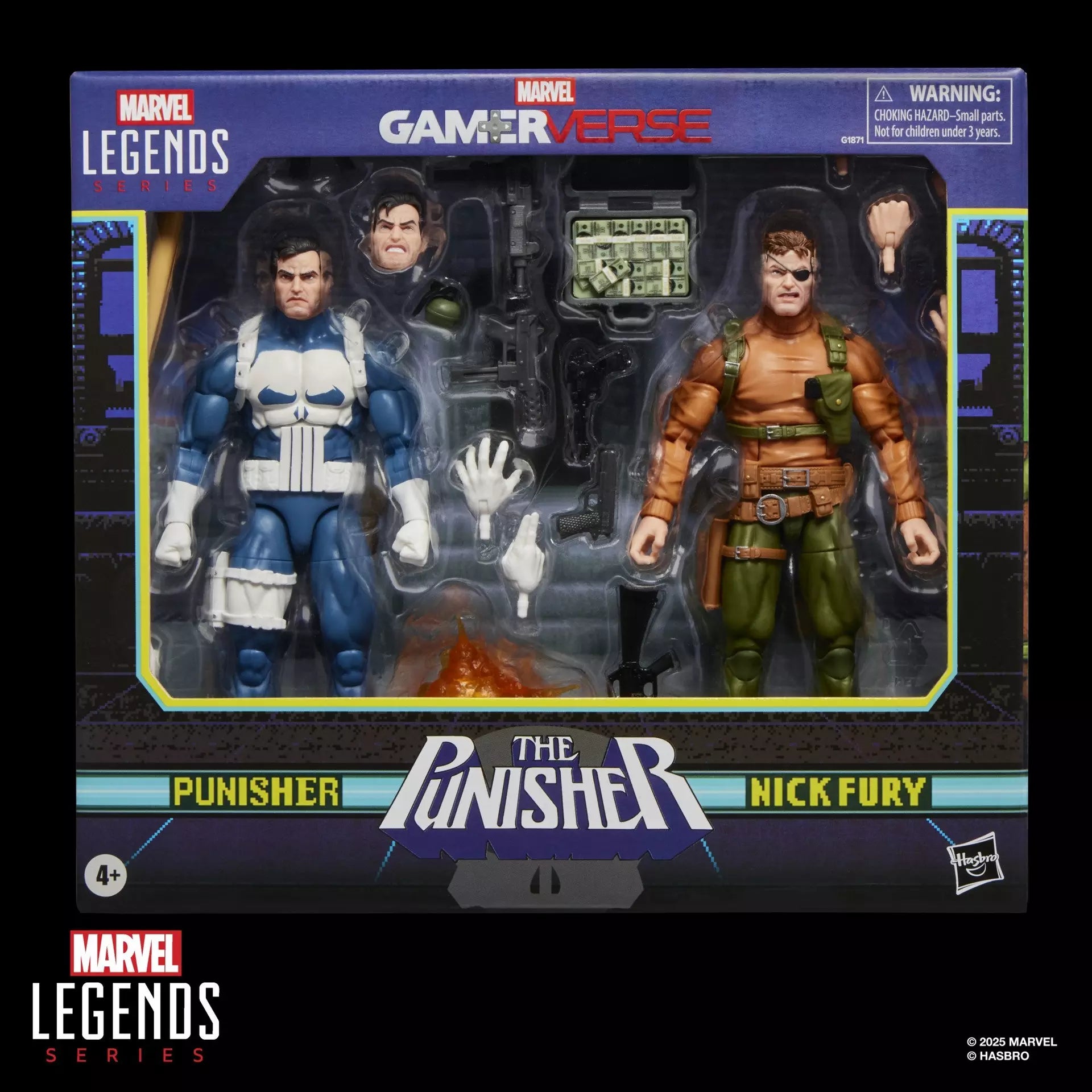 Marvel Legends Punisher and Nick Fury (Gamerverse)