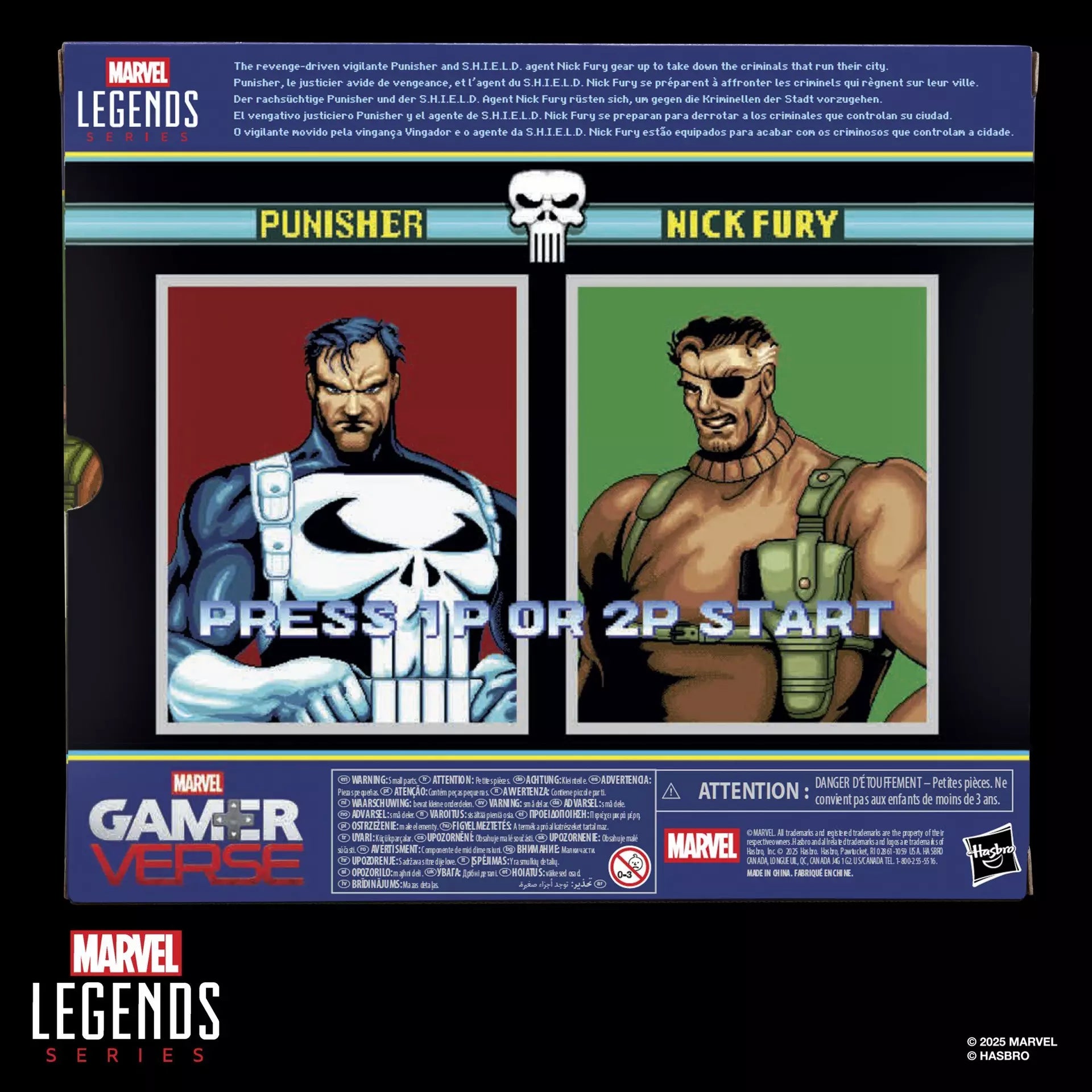 Marvel Legends Punisher and Nick Fury (Gamerverse)