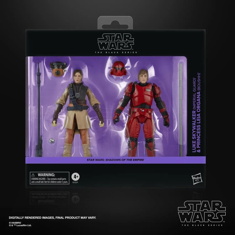 Star Wars Black Series Luke Skywalker (Imperial Guard) and Princess Leia Organa (Boushh) (Shadows of the Empire 2-Pack)
