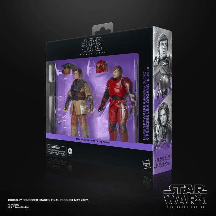 Star Wars Black Series Luke Skywalker (Imperial Guard) and Princess Leia Organa (Boushh) (Shadows of the Empire 2-Pack)